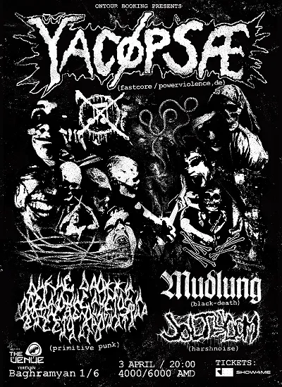 YACØPSÆ from Germany first show of the CAUCASUS tour 🔥