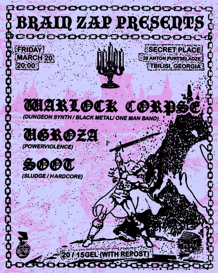 WARLOCK CORPSE | SOOT | UGROZA Secret Place Tbilisi, Georgia