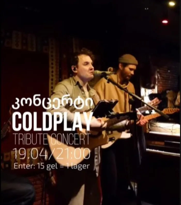 Tribute concert Coldplay Philosof Club 6 Giorgi Akhvlediani St, Tbilisi