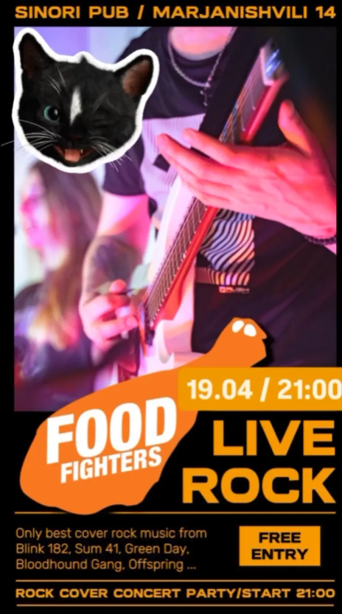 Food Fighters 🎸🍗🔥 Pub Sinori 14 Marjanishvili St, Batumi