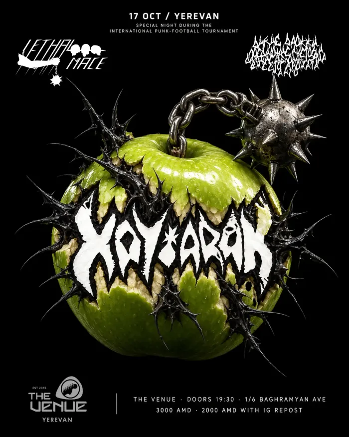 ⚔️OCT 17 — DEATH AT THE VENUE⚔️ MUHA 3 Marshal Baghramyan Ave, Yerevan