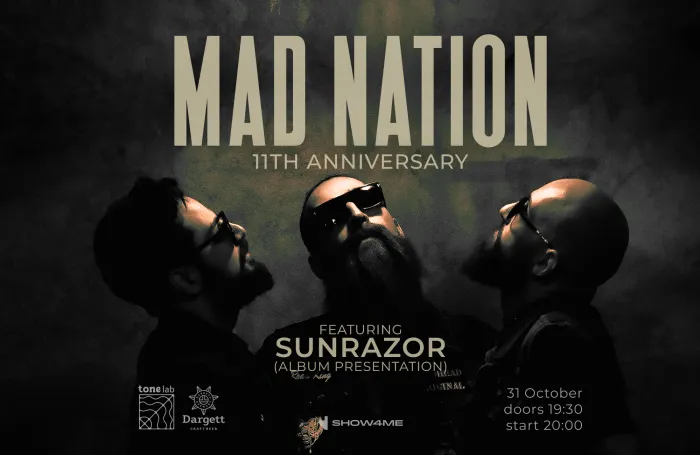 Mad Nation - 11th Anniversary w/ Sunrazor ToneLab Studio 19a Koryun St, Yerevan