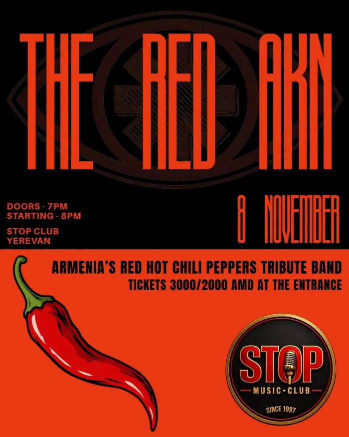 RHCP tribute Stop Club 37 Moskovyan Street, Yerevan