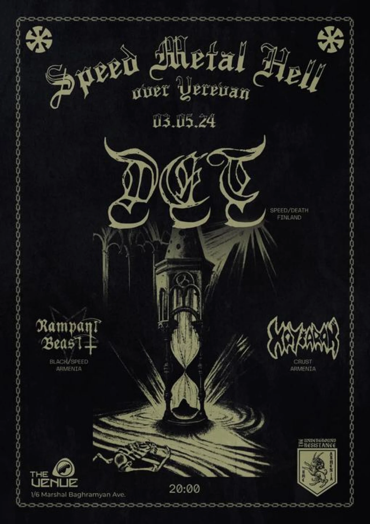 Speed metal Hell over Yerevan The Venue Yerevan