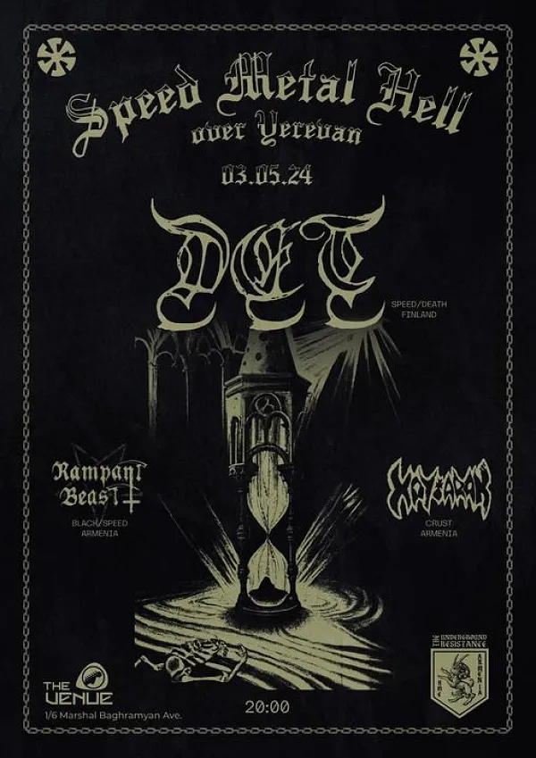 Speed metal Hell over Yerevan