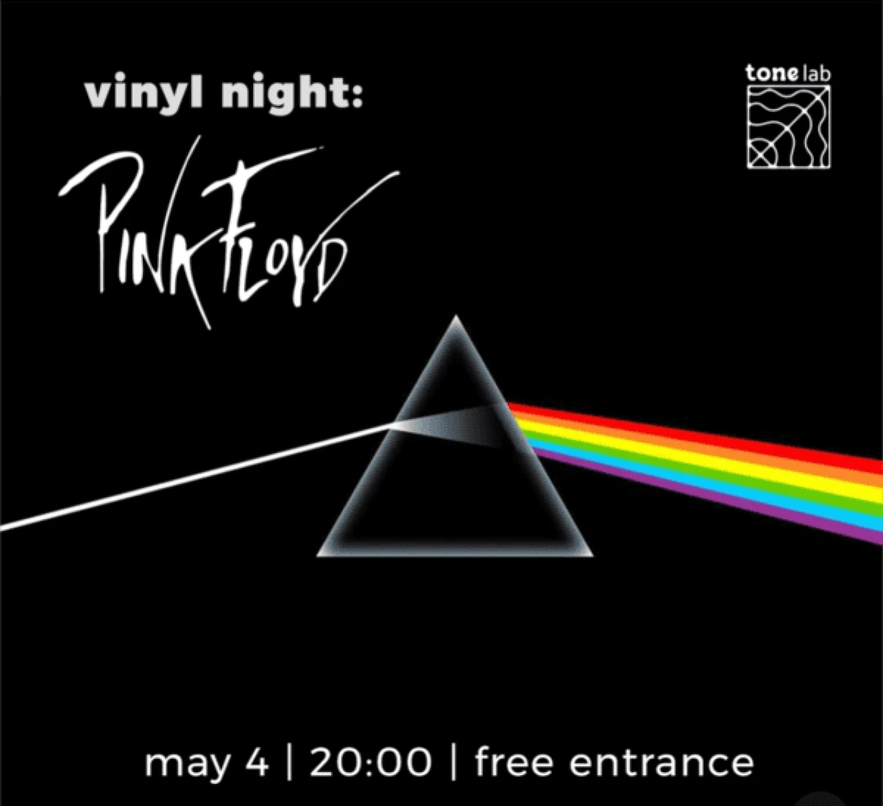 Vinil night Pink Floyd ToneLab Studio 19a Koryun St, Yerevan