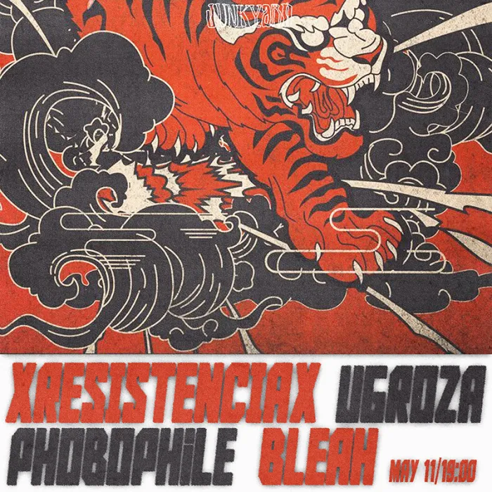 RESISTENCIA/BLEAH/UGROZA/PHOBOPHILE Junkyard Bar 2 Beri Gabriel Salosi I Turn, Tbilisi