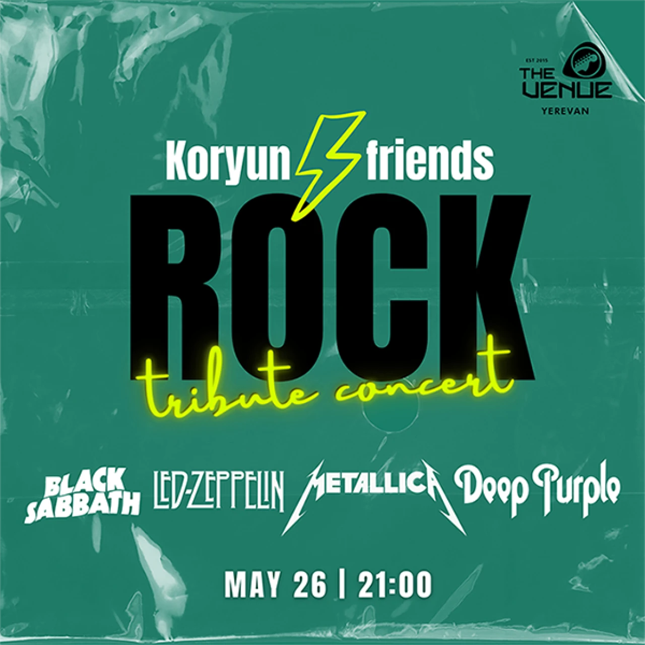 Rock tribute night at the Venue The Venue 5GQ7 6HG, Yerevan