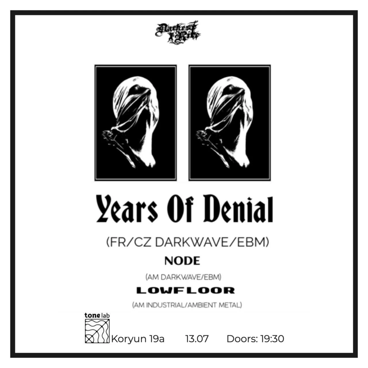 Years of Denial in Yerevan ToneLab Studio 19a Koryun St, Yerevan