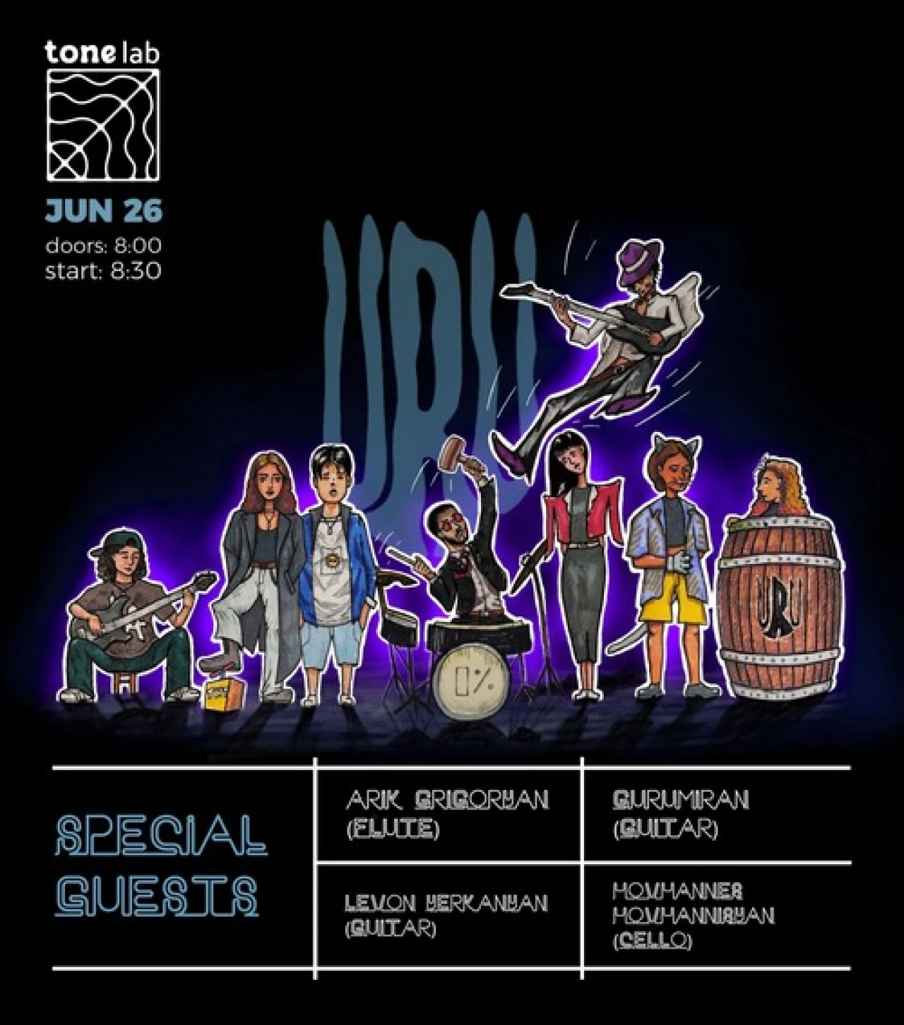 URU 1st Anniversary Concert ToneLab Studio 19a Koryun St, Yerevan