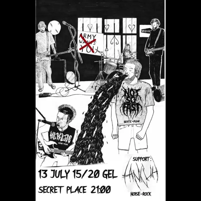 Kilikillers | Not_so_fast_band | Lancuh_rules_ok Secret Place 28 Anton Purtseladze St, Tbilisi