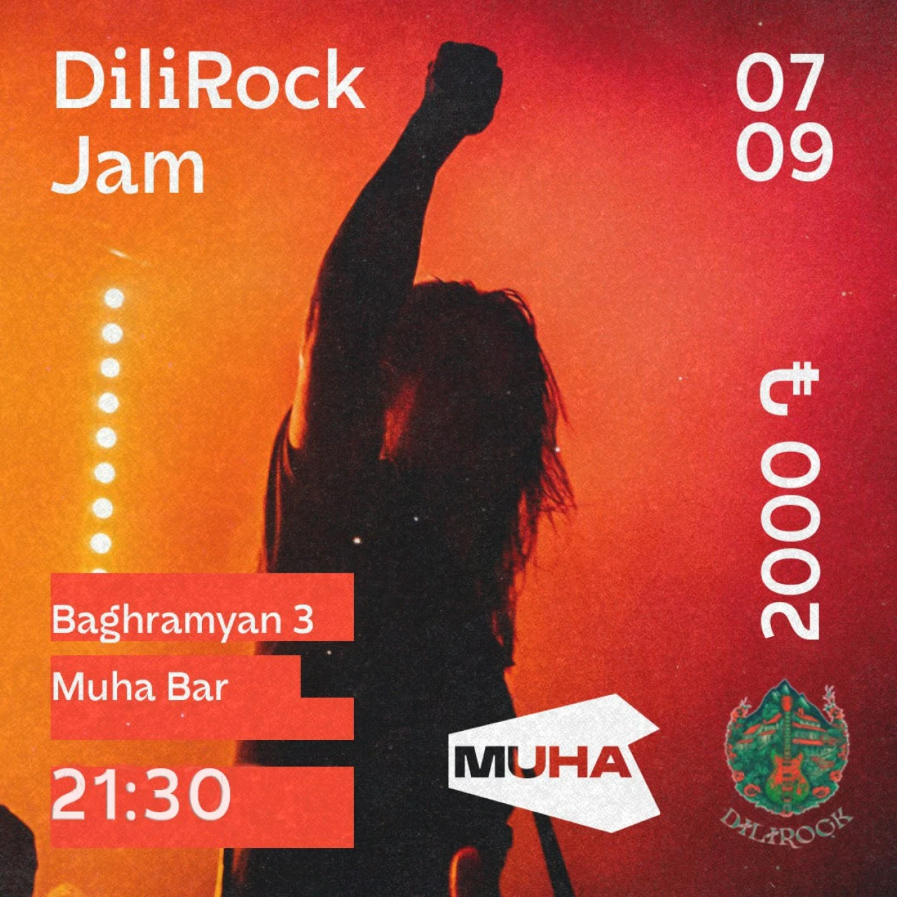 DiliRock Jam Session in Muha MUHA 3 Marshal Baghramyan Ave, Yerevan
