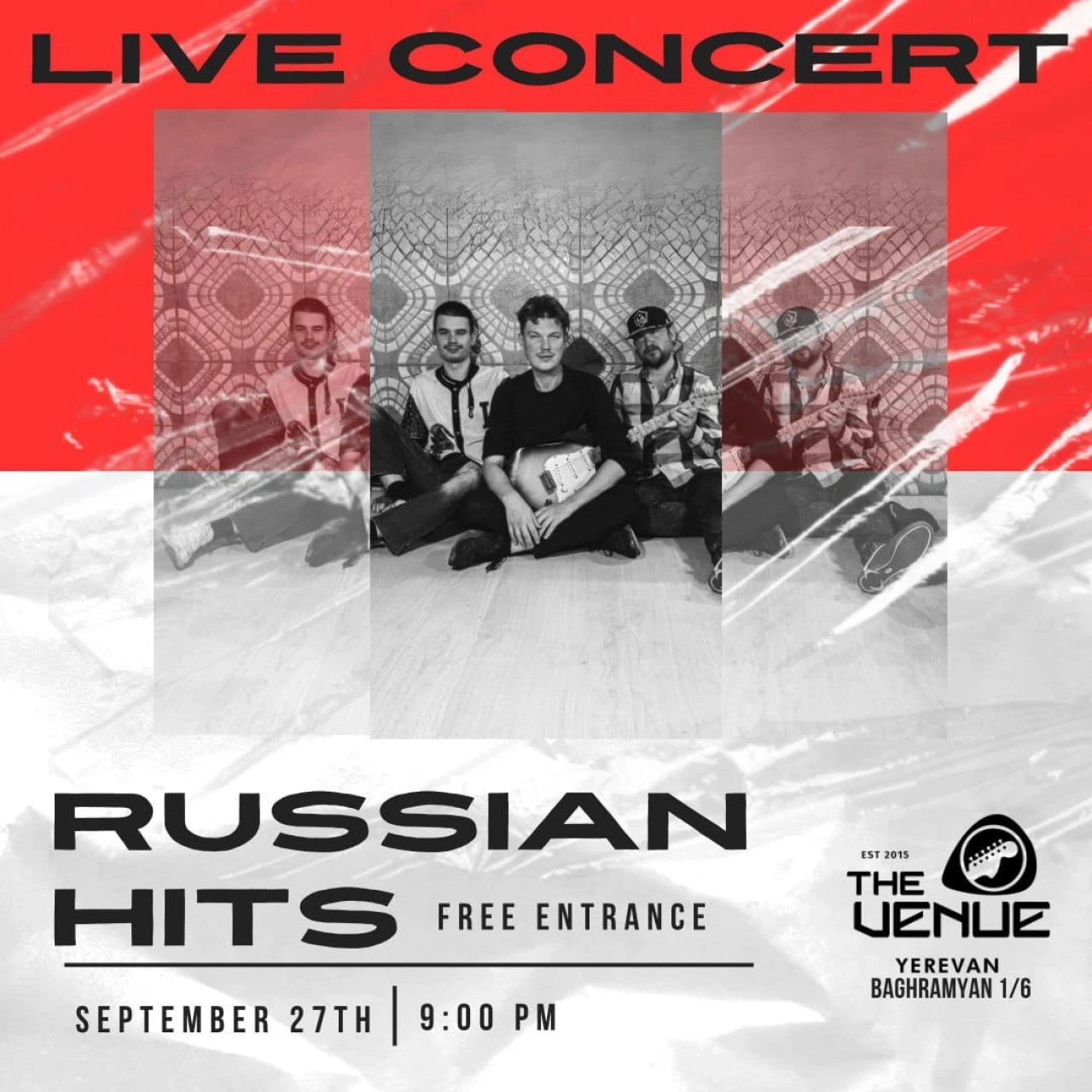 Russian Hits Live at The Venue with One Day Band The Venue 5GQ7 6HG, Yerevan