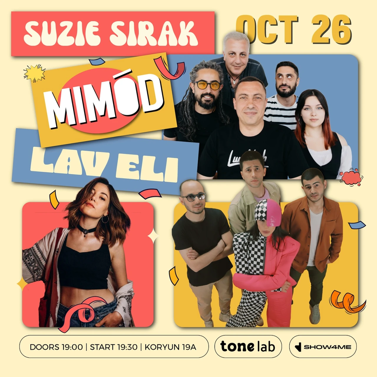Suzie Sirak, MIMOD, LAV ELI ToneLab Studio 19a Koryun St, Yerevan