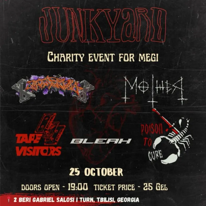 Charity event for Megi Junkyard Bar 2 Beri Gabriel Salosi I Turn, Tbilisi