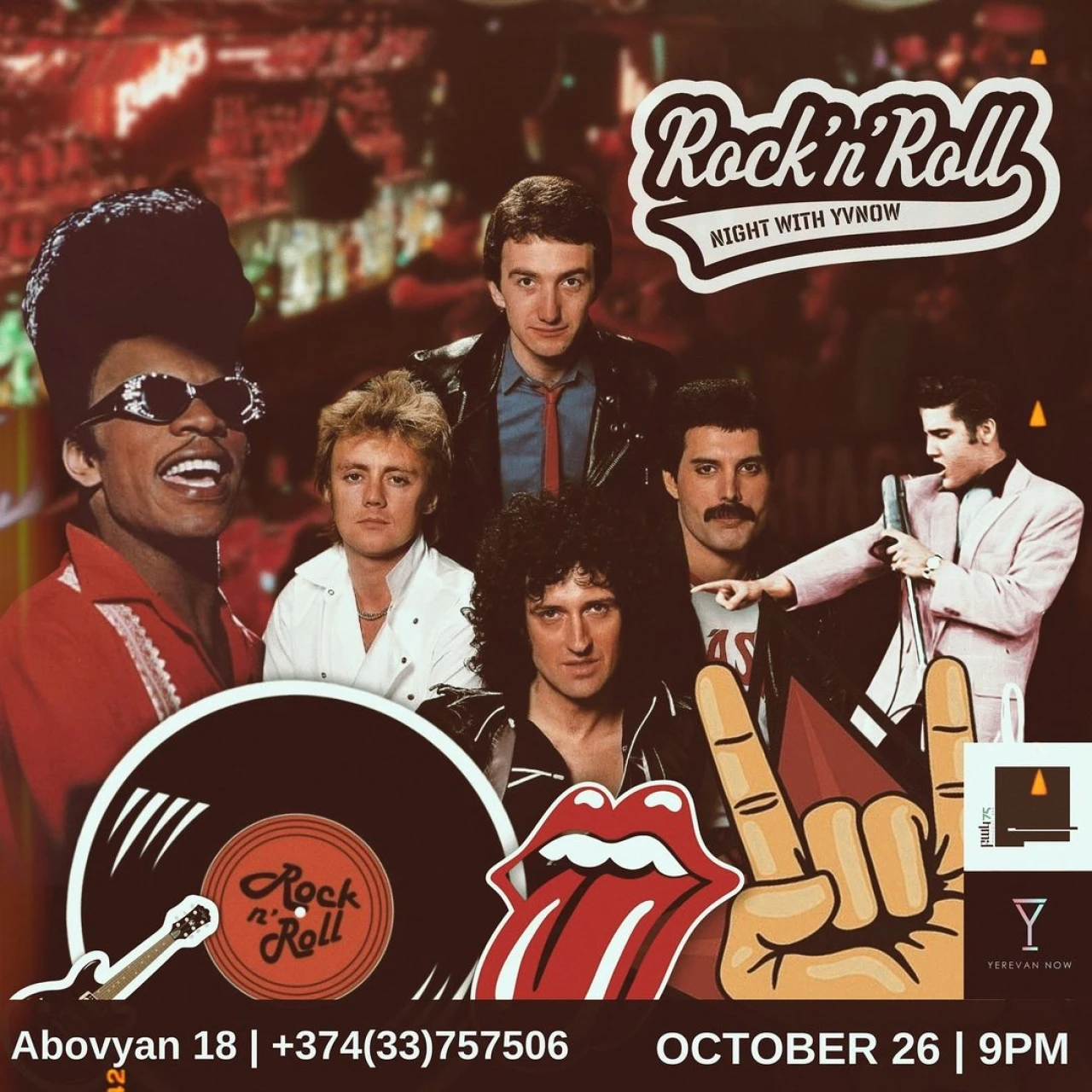 Rock’n’Roll Night Bak75 18 Abovyan St, Yerevan