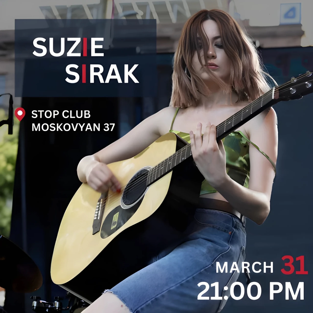 Suzie Sirak Stop Club 37 Moskovyan Street, Yerevan