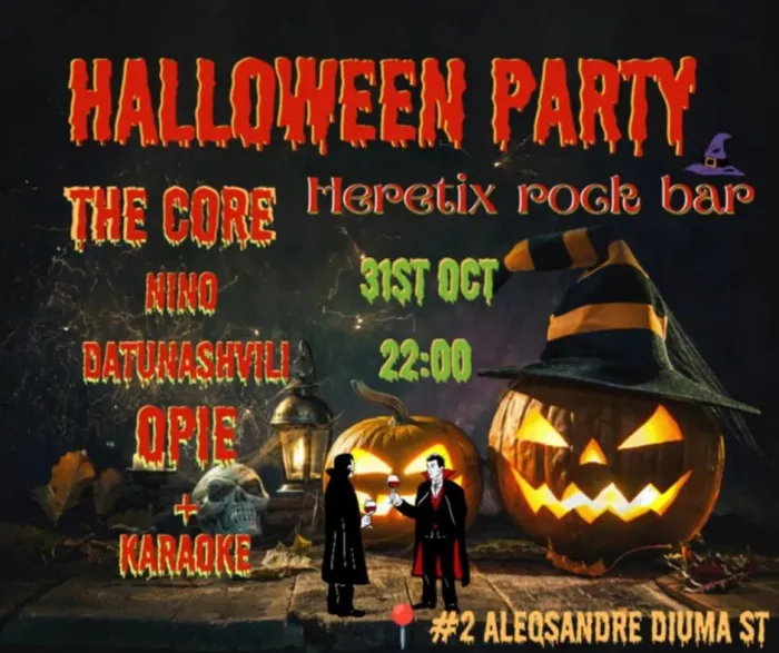 Spooktacular Halloween Event! Heretix Rock Bar 2 Aleqsandre Diuma St, Tbilisi