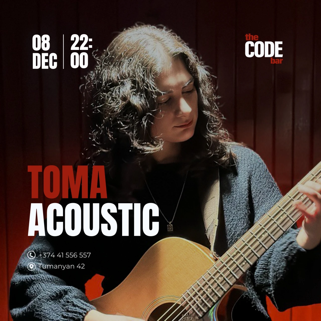 🎶 Live Acoustic Night with Toma! 🎤 42 Tumanyan St Yerevan