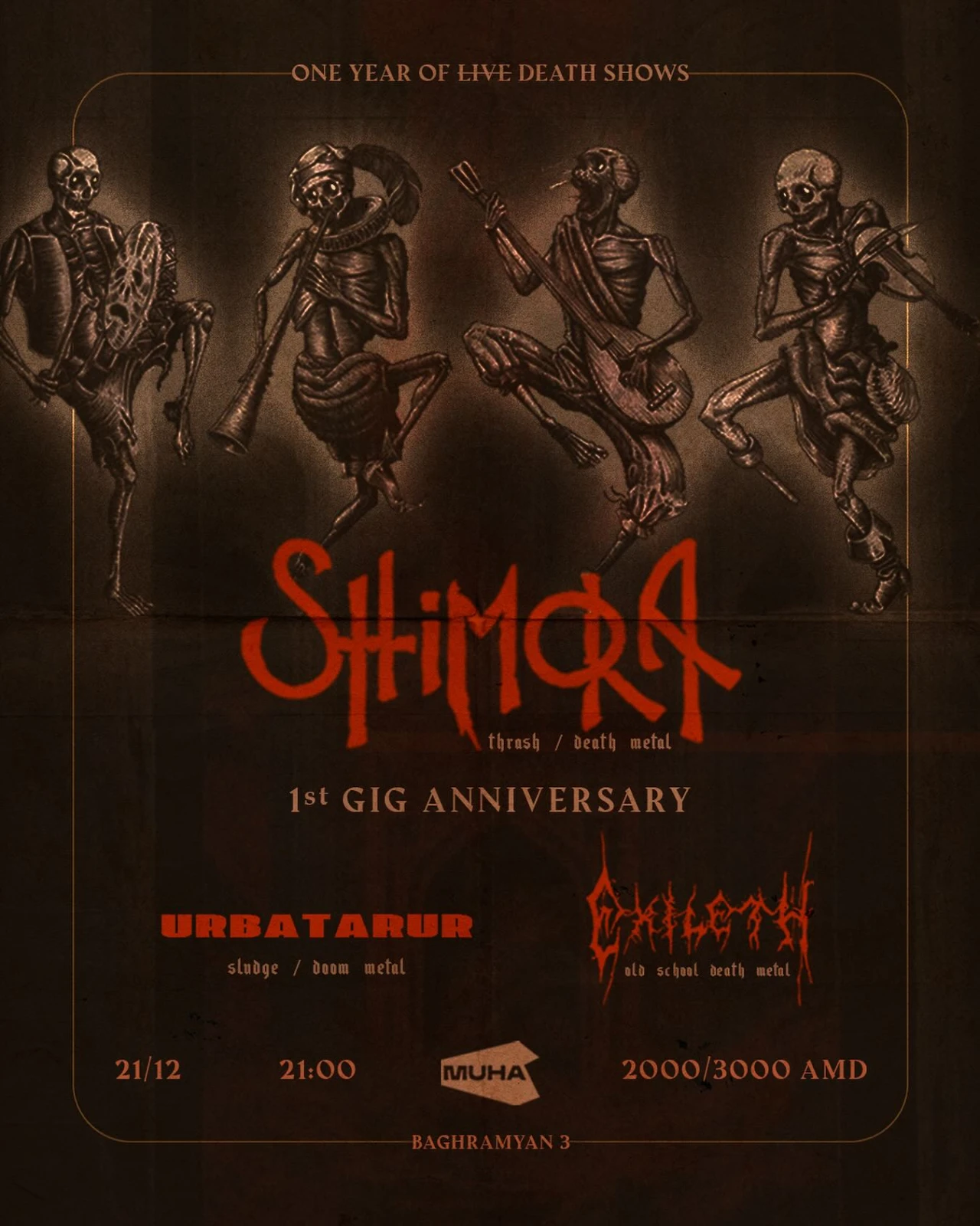 SHIMORA  1-YEAR ANNIVERSARY SHOW 🔥 MUHA 3 Marshal Baghramyan Ave, Yerevan