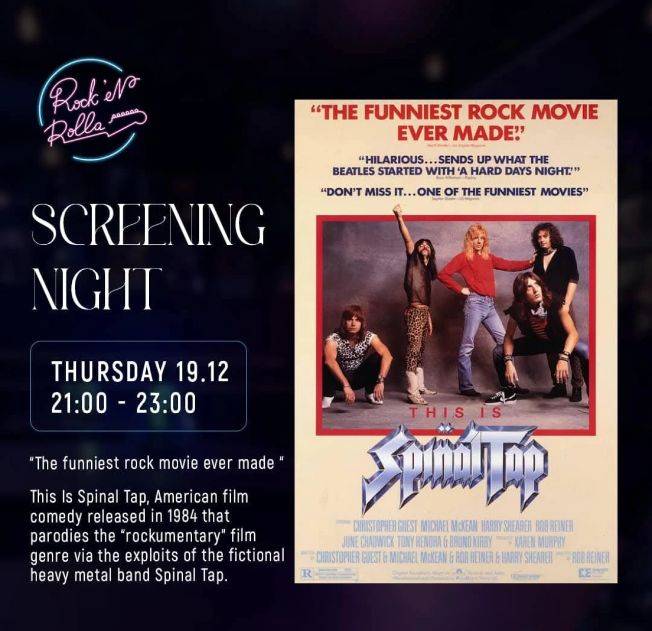 The funniest rock movie every made Rock’n’rolla 25 Tumanyan St, Yerevan