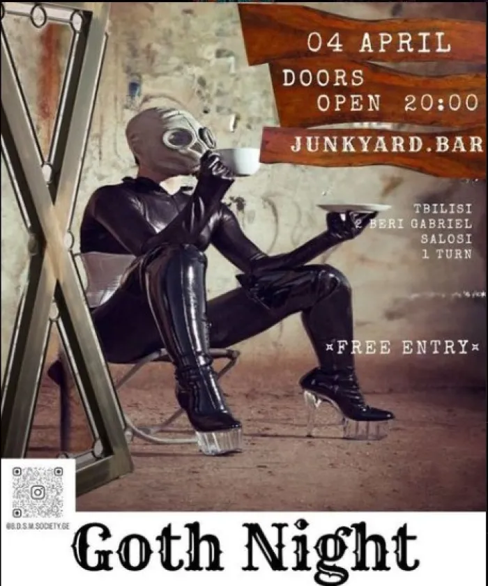 Goth Night Junkyard Bar 2 Beri Gabriel Salosi I Turn, Tbilisi