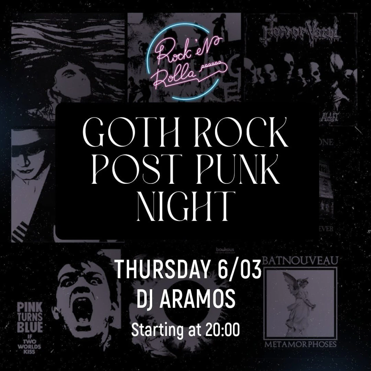 Special Goth Rock / Post punk set from Dj Aramos Rock’n’rolla 25 Tumanyan St, Yerevan