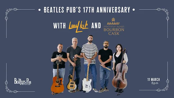 Beatles Pub’s 17th anniversary with Lav Eli and Ararat: