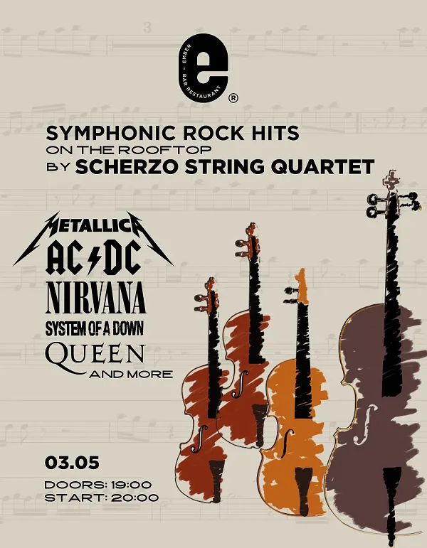 Rock Hits on the Rooftop - String Quartet Show