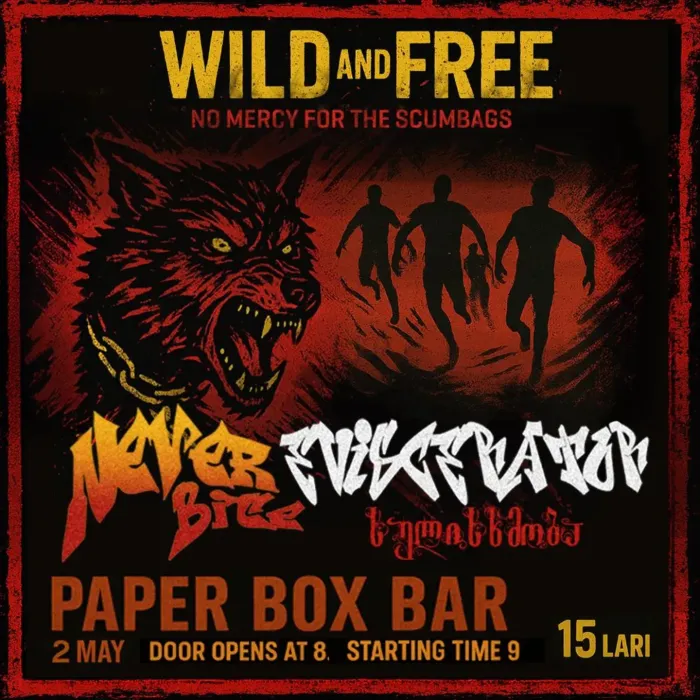 neverbite_band | suliskhmoba Paper Box Bar / ფეიფერ ბოქს ბარი 2 Aleqsandre Diuma St, Tbilisi