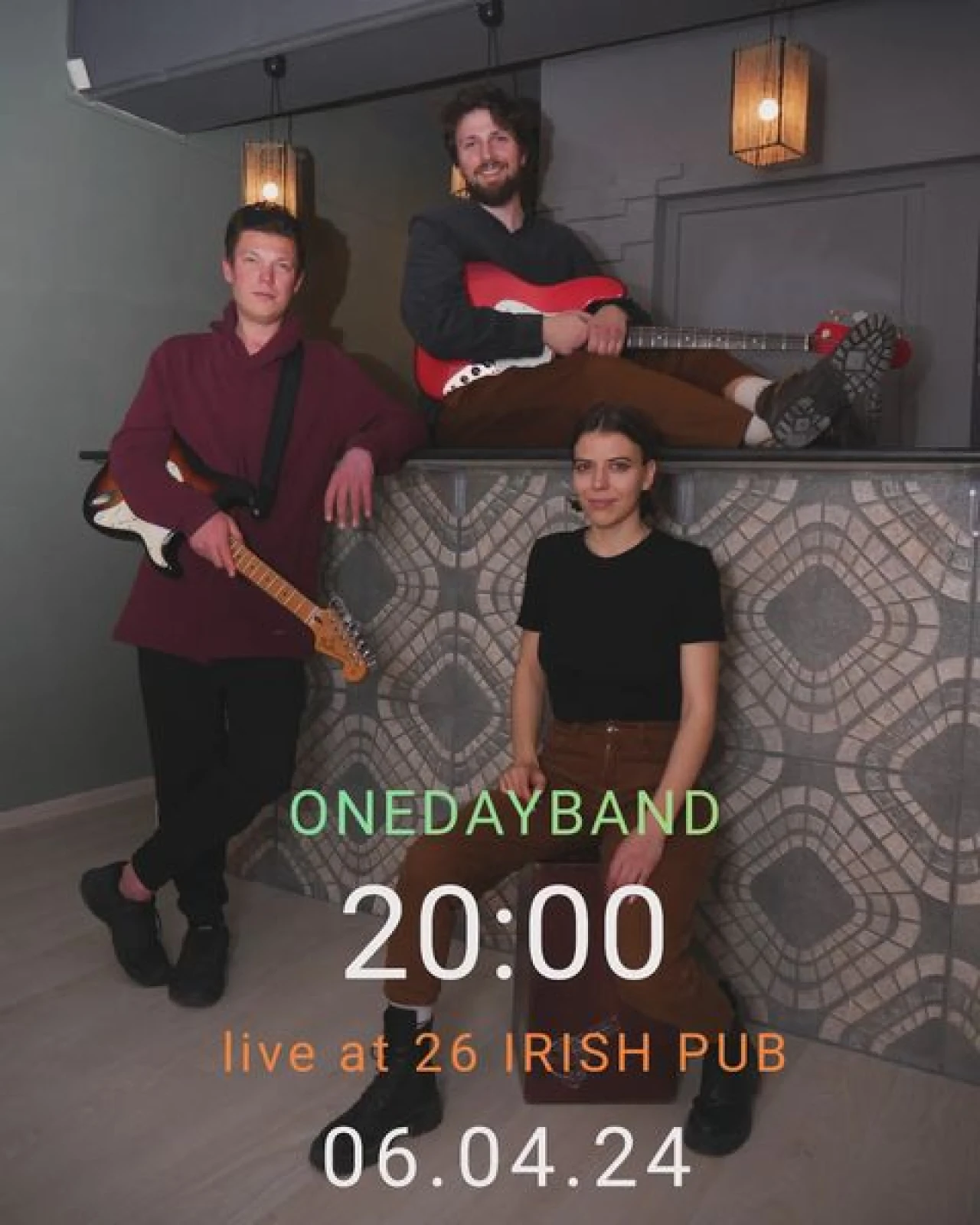 Onedayband 26 Irish Pub 26 Ghazar Parpetsi St, Yerevan
