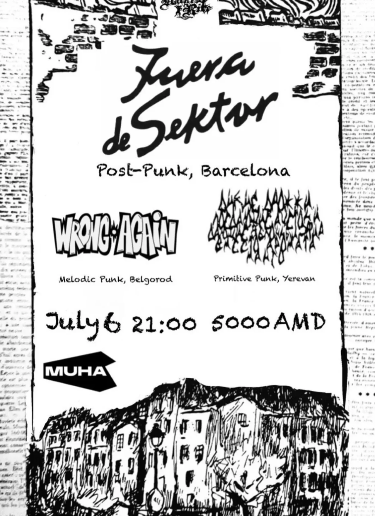 Fuera De Sektor | Wrong Again | ΠΠΈΠΊΠΈΠ΅ ΠΡΠΎΠΆΠΆΠΈ MUHA 3 Marshal Baghramyan Ave, Yerevan 0019, Armenia