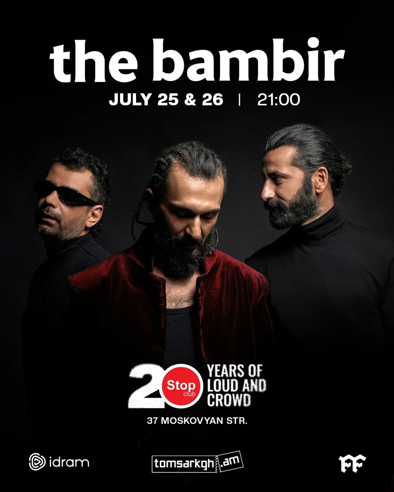 The Bambir Live in Concert at Stop Club Stop Club 37 Moskovyan Street, Yerevan