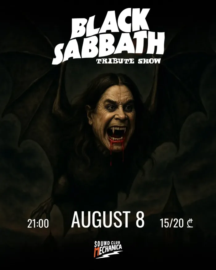 TRIBUTE TO BLACK SABBATH. NIGHT OF DARKNESS Mechanica sound club 9 Dimitri Uznadze St, Tbilisi