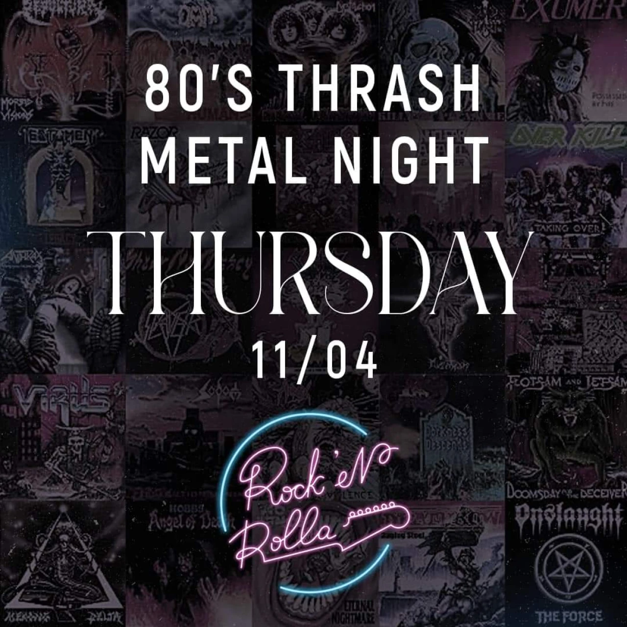 80'S THRASH METAL NIGHT Rock’n’rolla 25 Tumanyan St, Yerevan