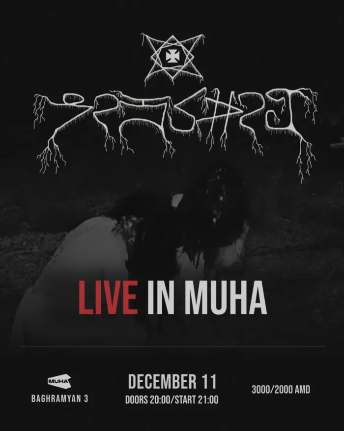 . Ночь блэк метала без прикрас и лишнего шума MUHA 3 Marshal Baghramyan Ave, Yerevan