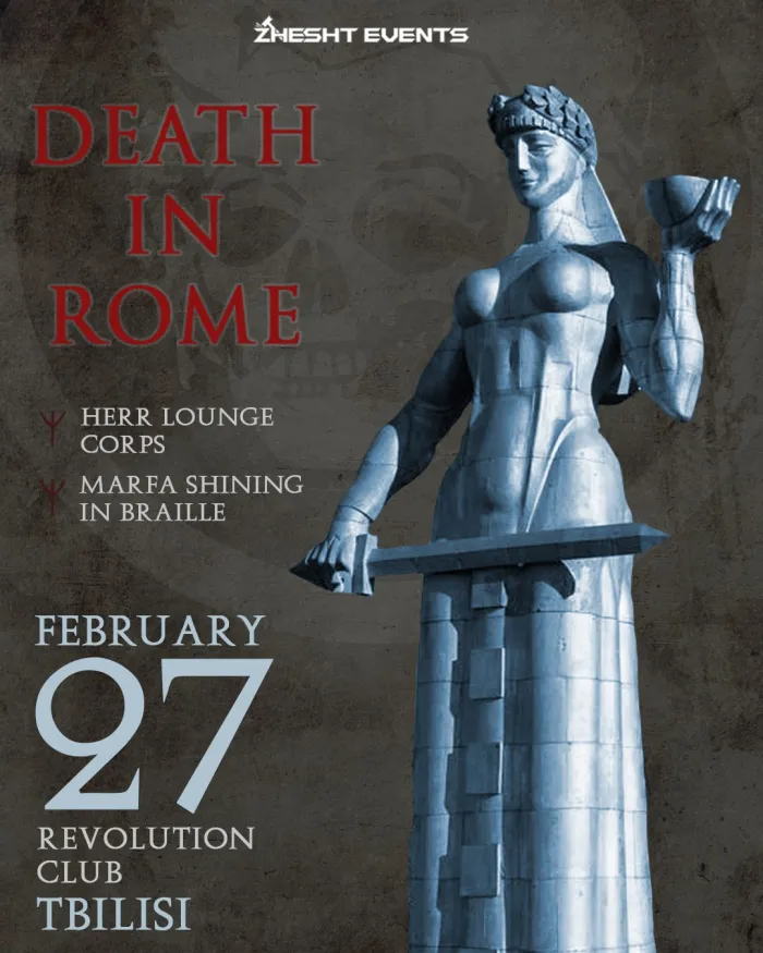 DEATH IN ROME Live in Tbilisi Revolution Baratashvili Bridge Pass, Tbilisi, Georgia
