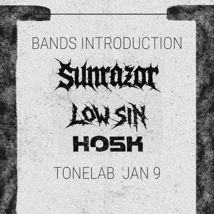 LowsiN | Hosk | SUNRAZOR ToneLab Studio 19a Koryun St, Yerevan